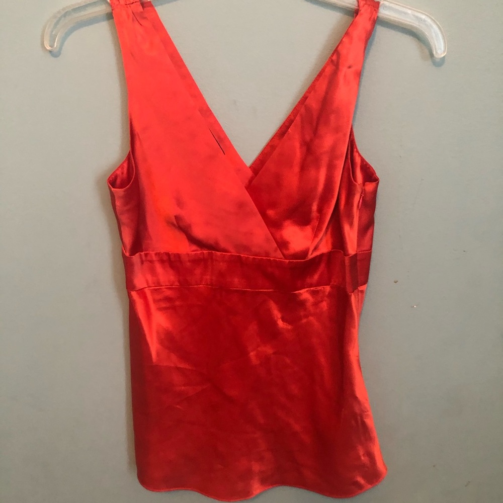 Inc Silk Orange Shirt